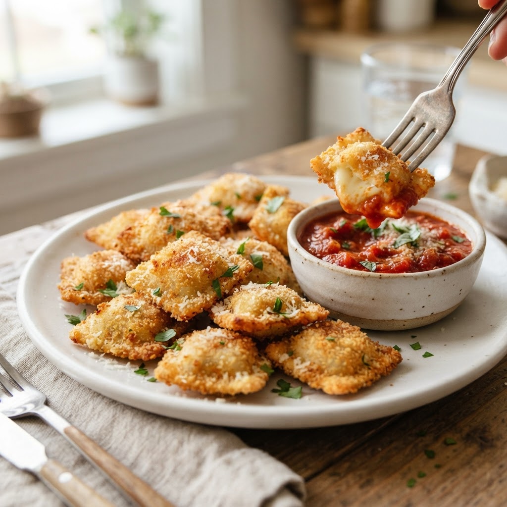 Air Fryer Crispy Ravioli