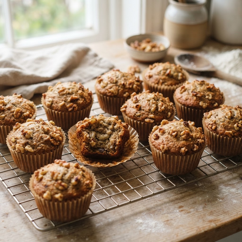 Banana Walnut Muffins