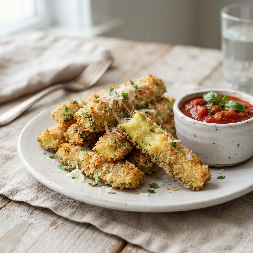 Air Fryer Parmesan Zucchini Fries