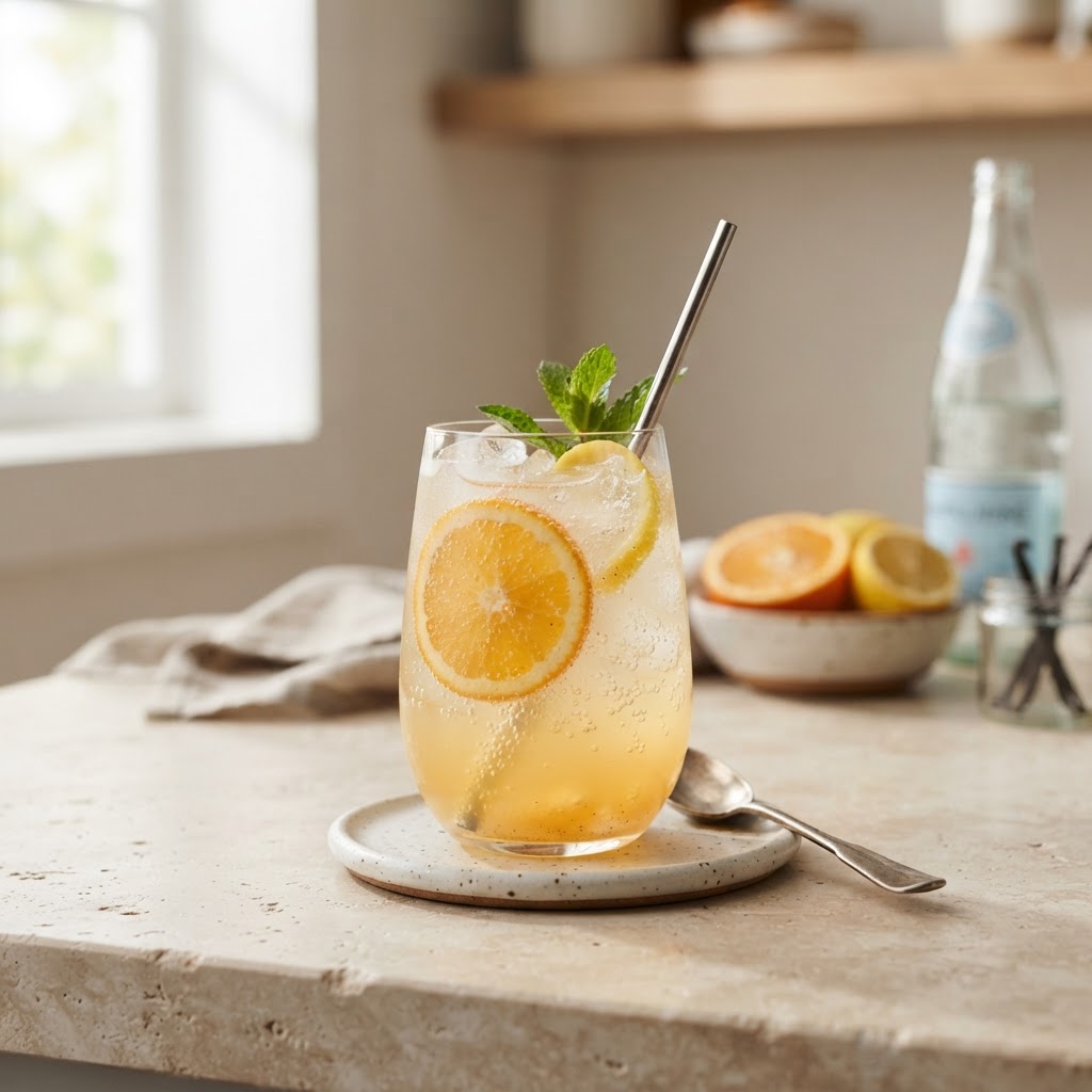 Sparkling Citrus Spritz with vanilla