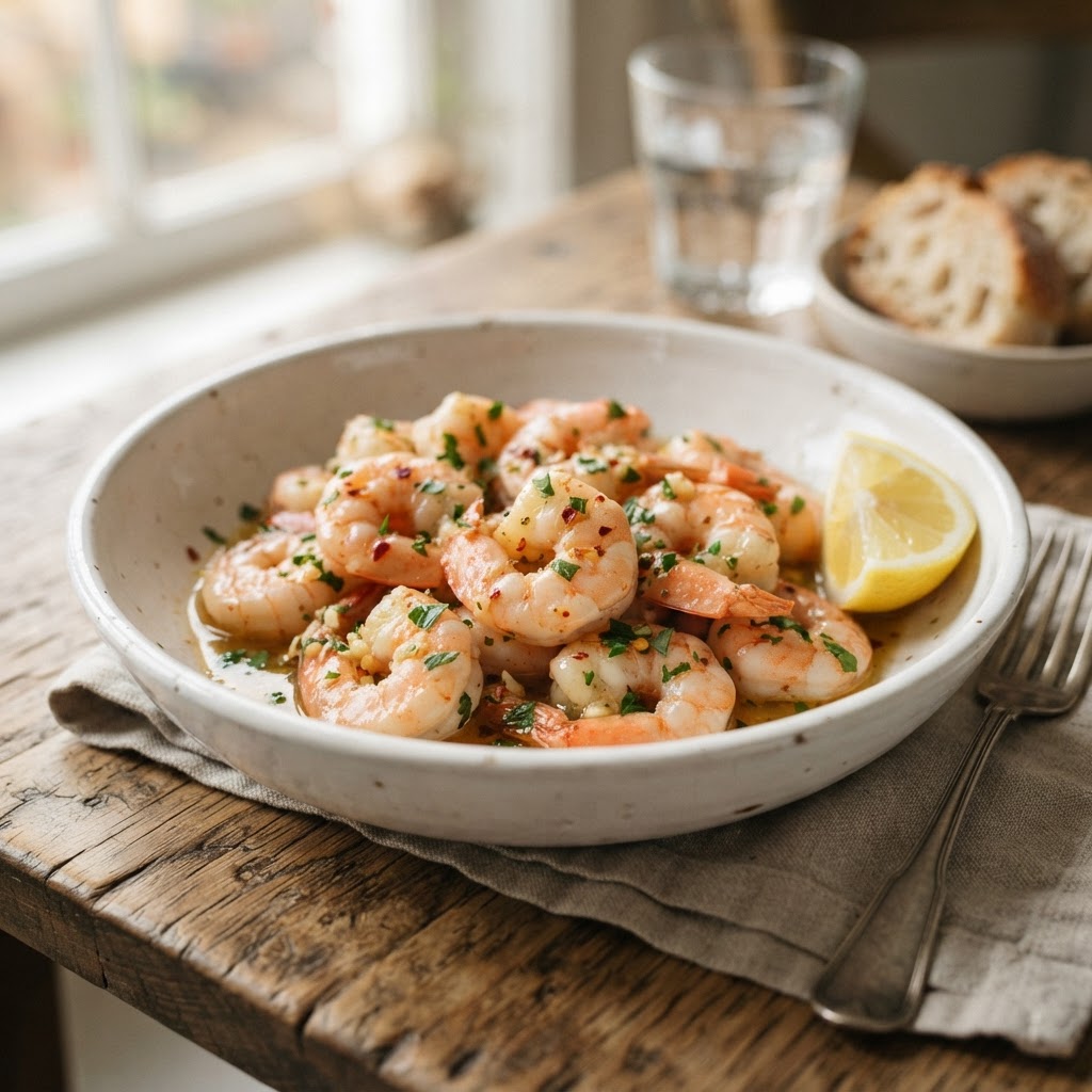Air Fryer Garlic Butter Shrimp