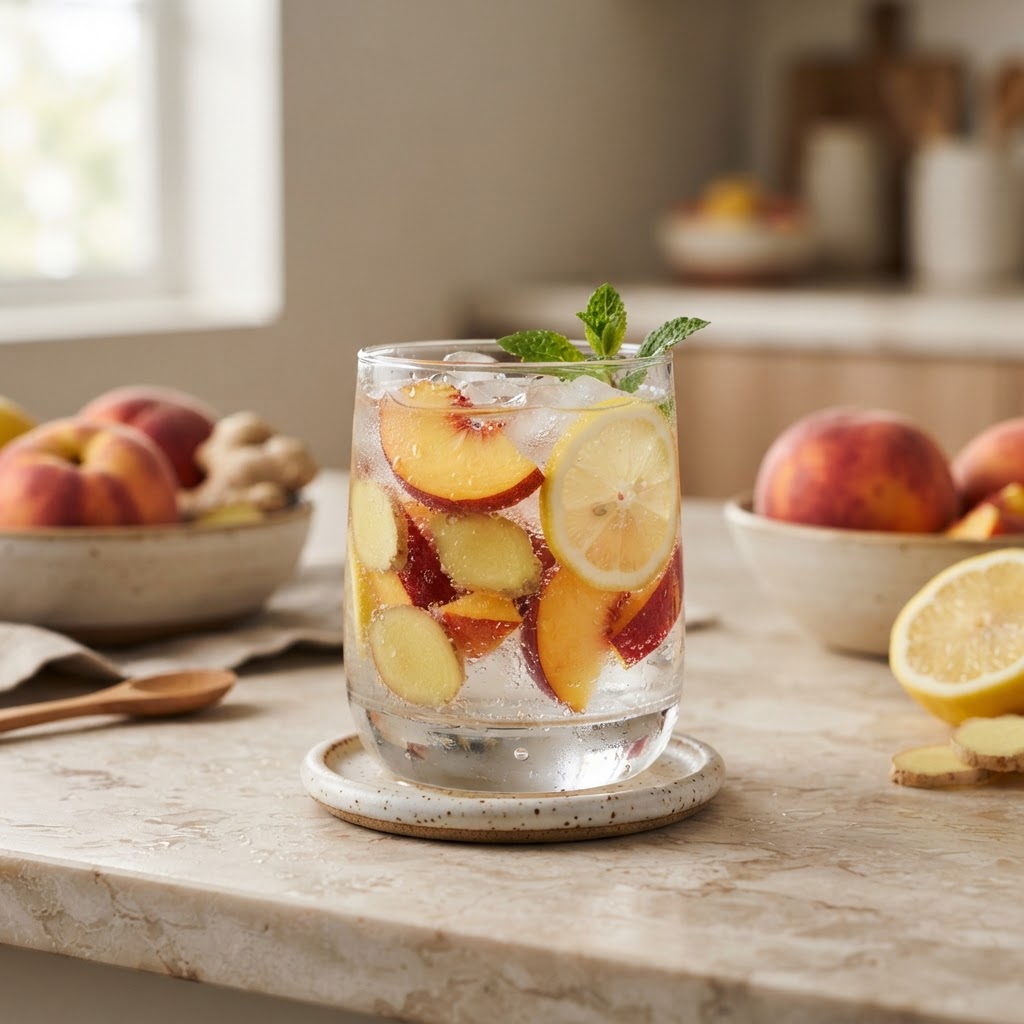 Peach Ginger Loaded Water