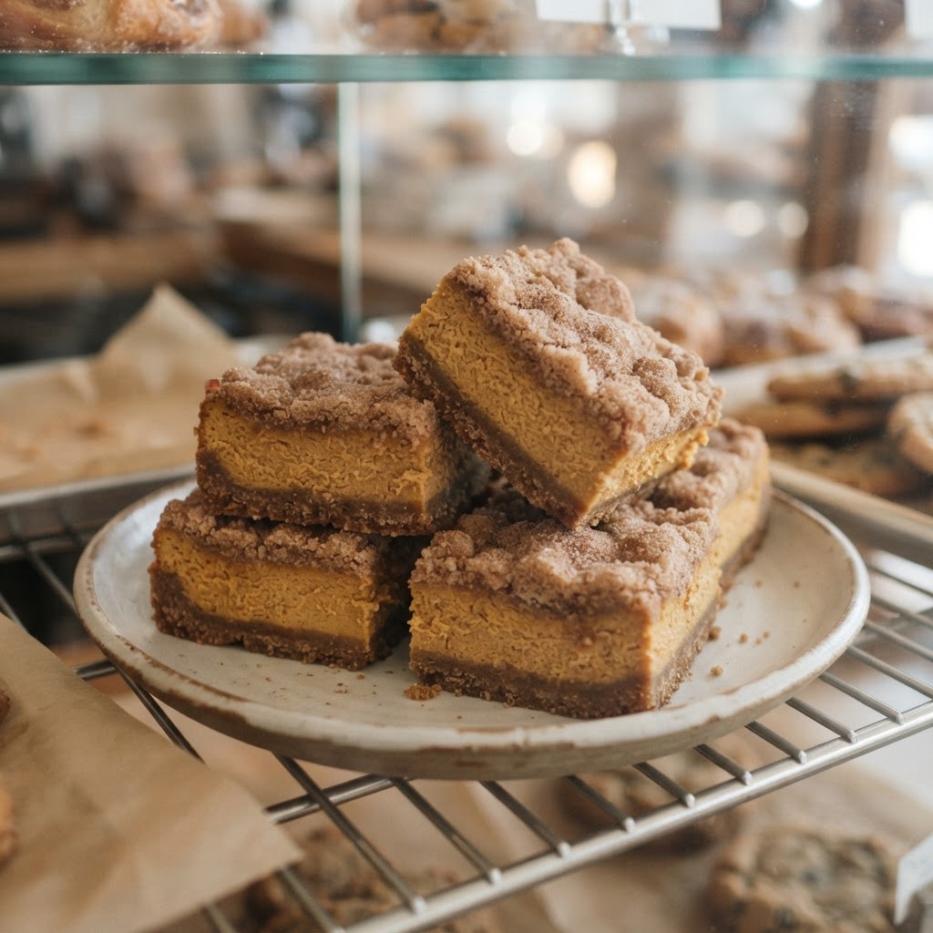 Pumpkin Cheesecake Churro Bars