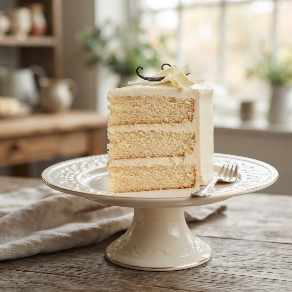 Madagascar Vanilla Bean Velvet Cake