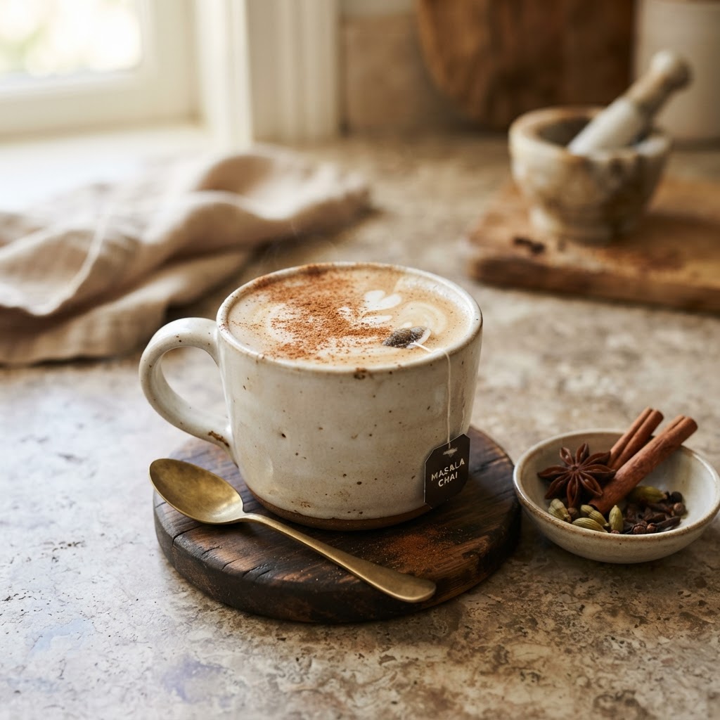 Chai Latte with cinnamon
