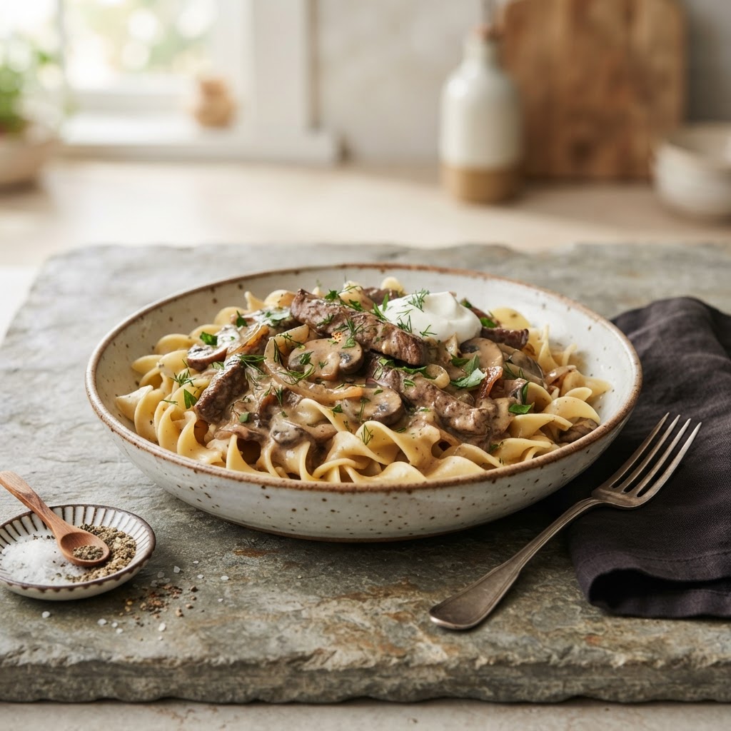 Beef Stroganoff