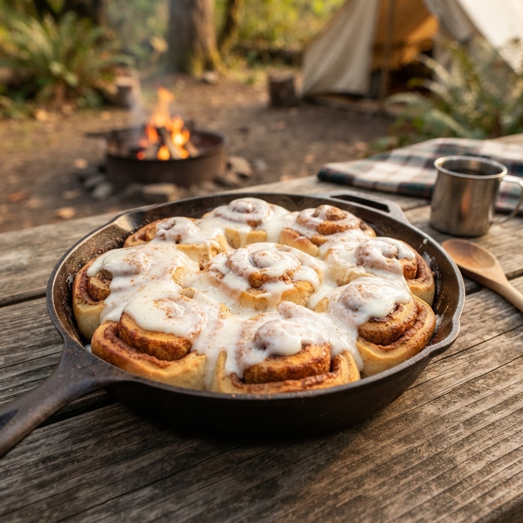 Campfire Cinnamon Rolls