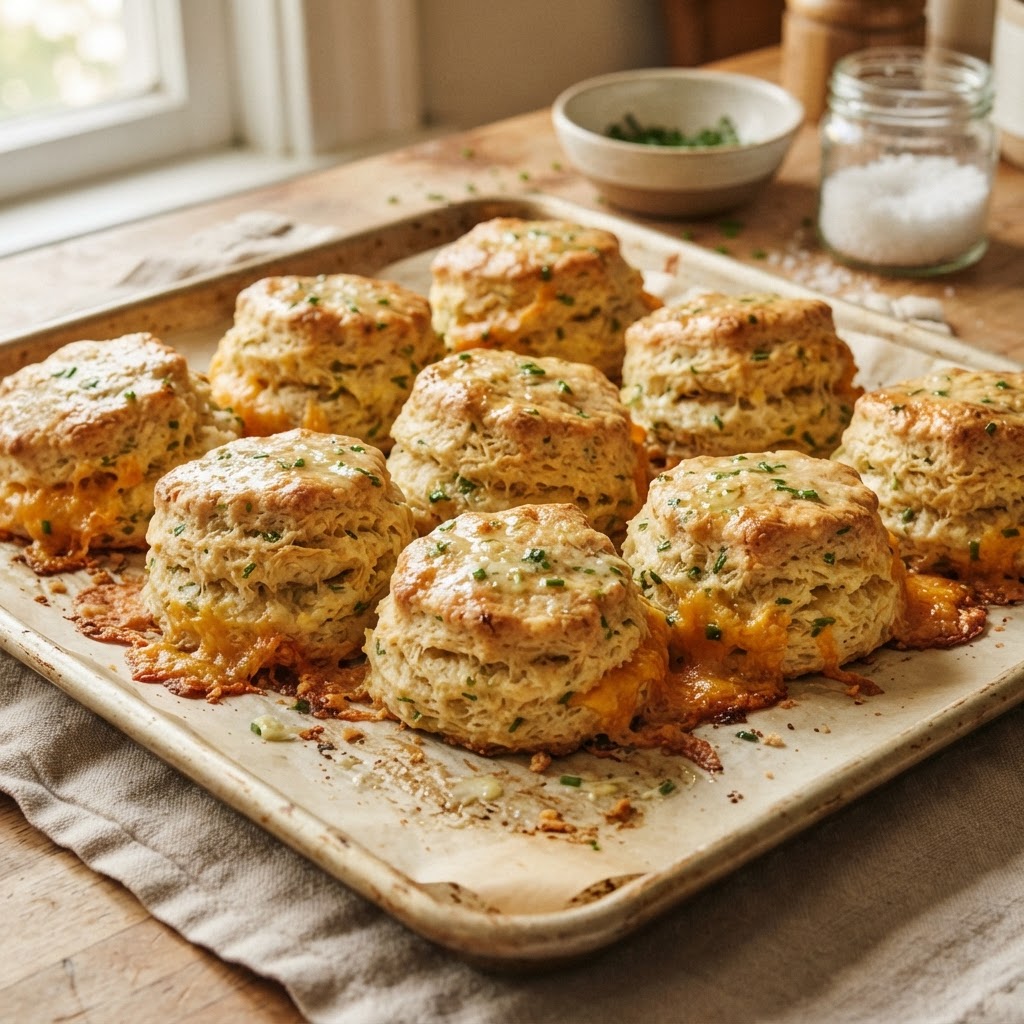 Cheddar Garlic & Chive Biscuits
