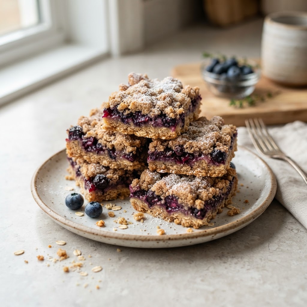 Blueberry Crumb Bars (cinnamon)