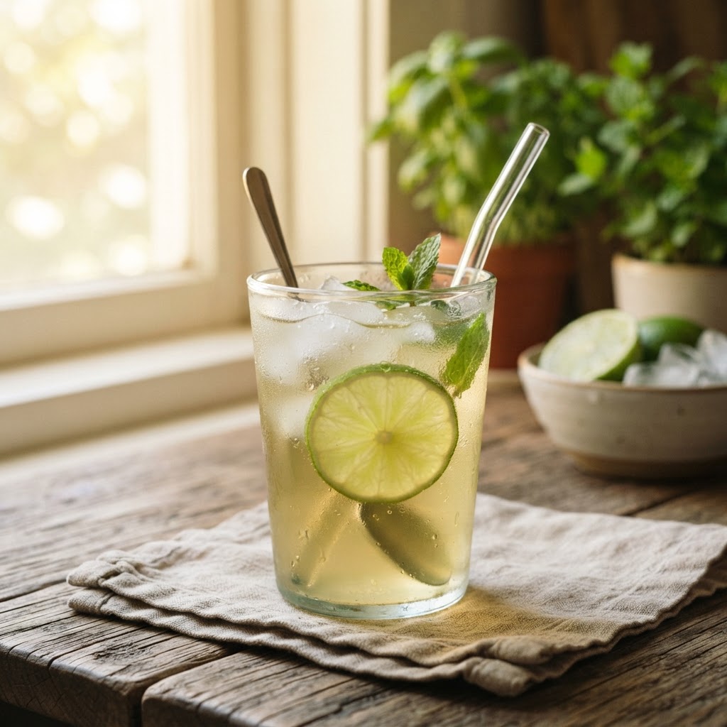 Pineapple-Lime Green Tea Cooler