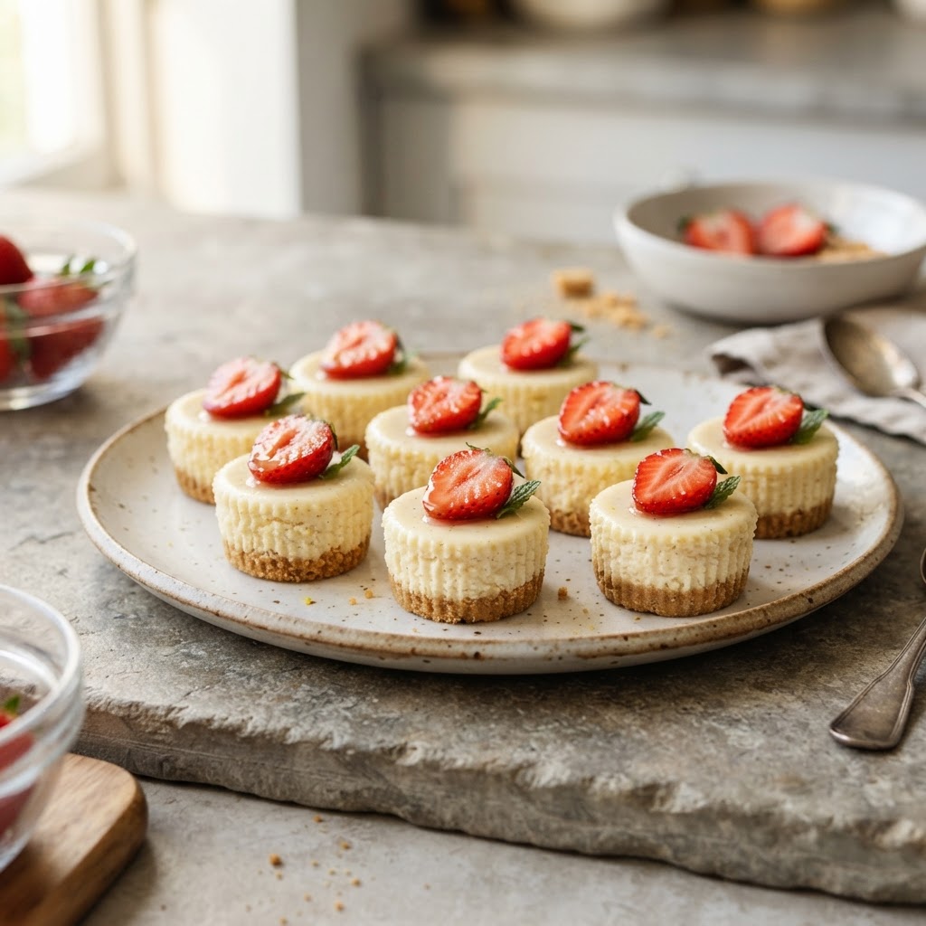 Strawberry Cheesecake Bites