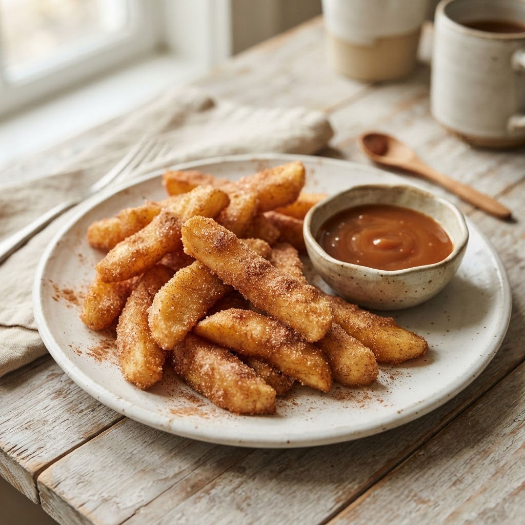 Air Fryer Cinnamon Sugar Apple Fries