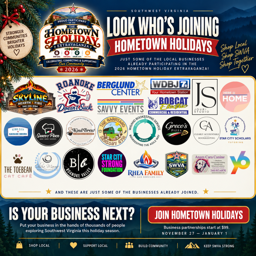Look who's joining Hometown Holidays โ local businesses already participating in the 2026 Hometown Holiday Extravaganza
