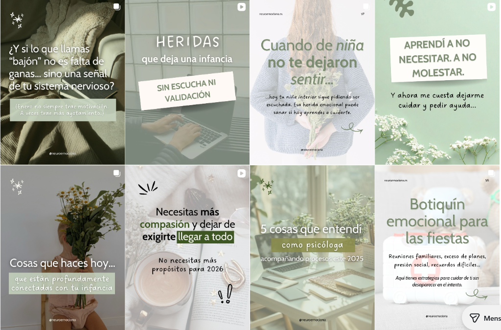 Plantillas de Instagram de Neuroemociona