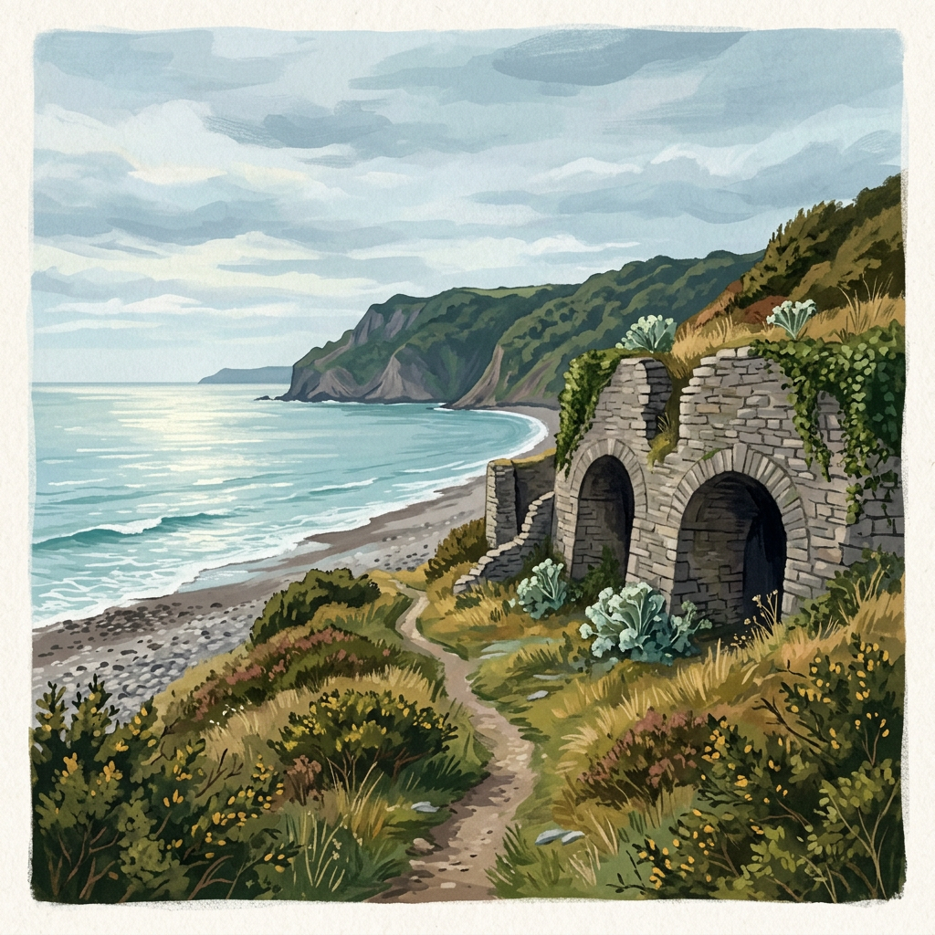 Bossington Lime Kilns & Coast Walk