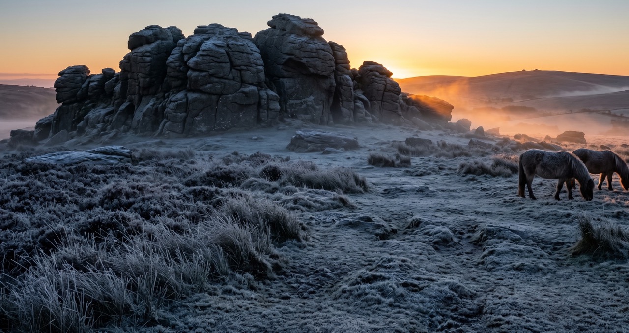 Hound Tor in the Frost