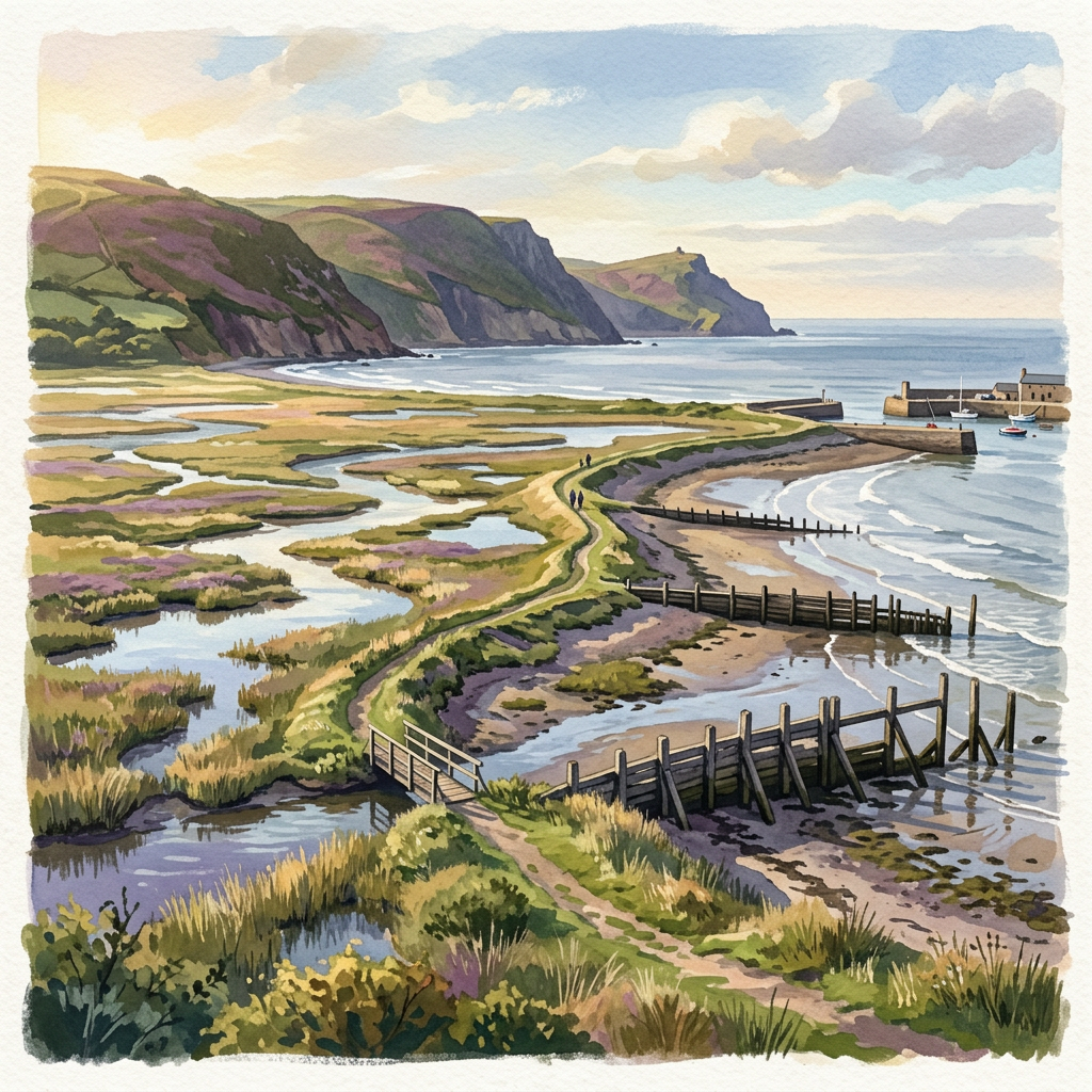 Porlock Marsh and Coast Path Walk