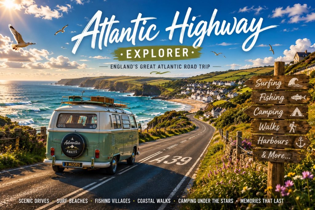 Atlantic Highway Explorer - campervan on coastal road