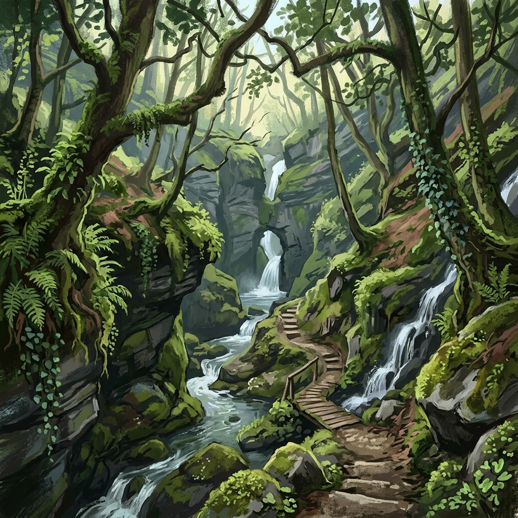 St Nectan’s Glen Waterfall Walk