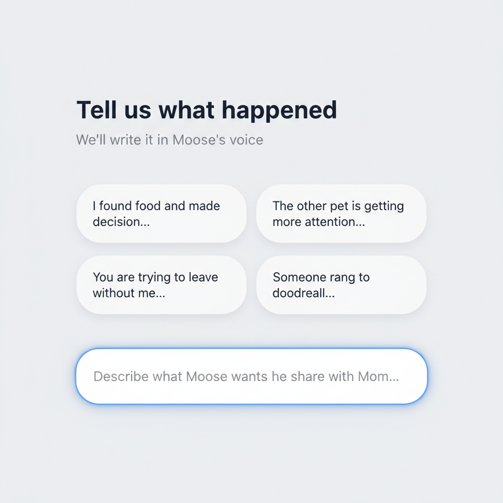Tell us what happened
