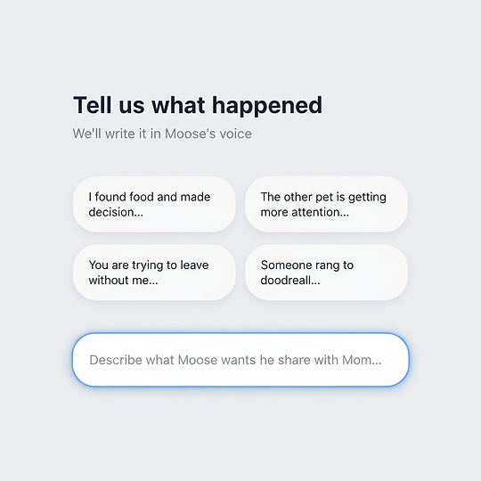 Tell us what happened