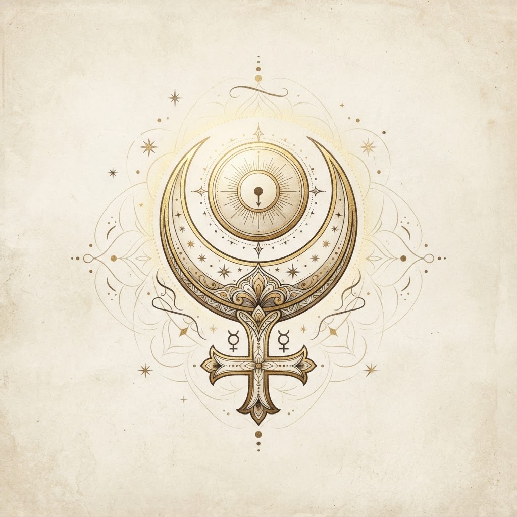 Alchemical Mercury symbol