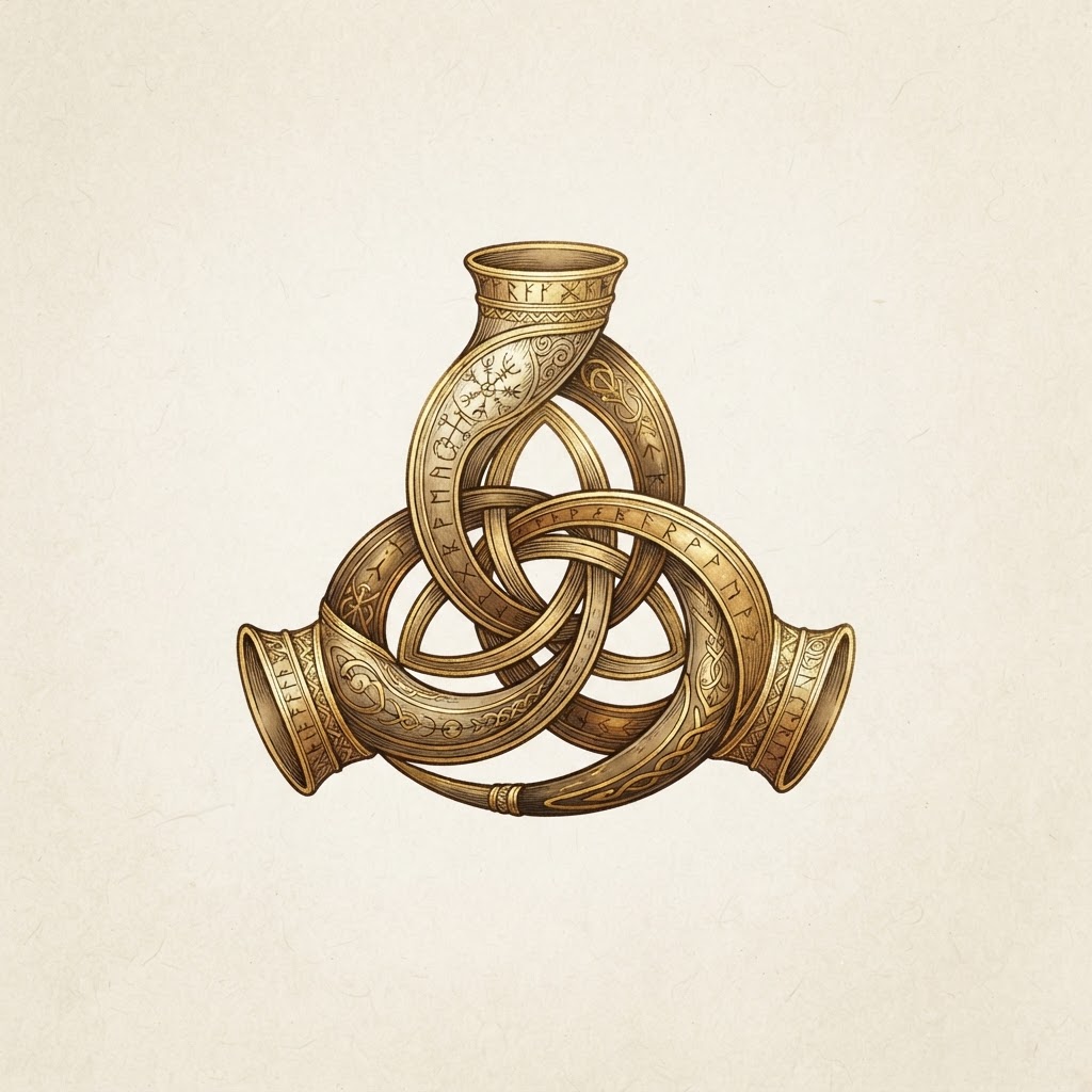 Triple Horn of Odin symbol