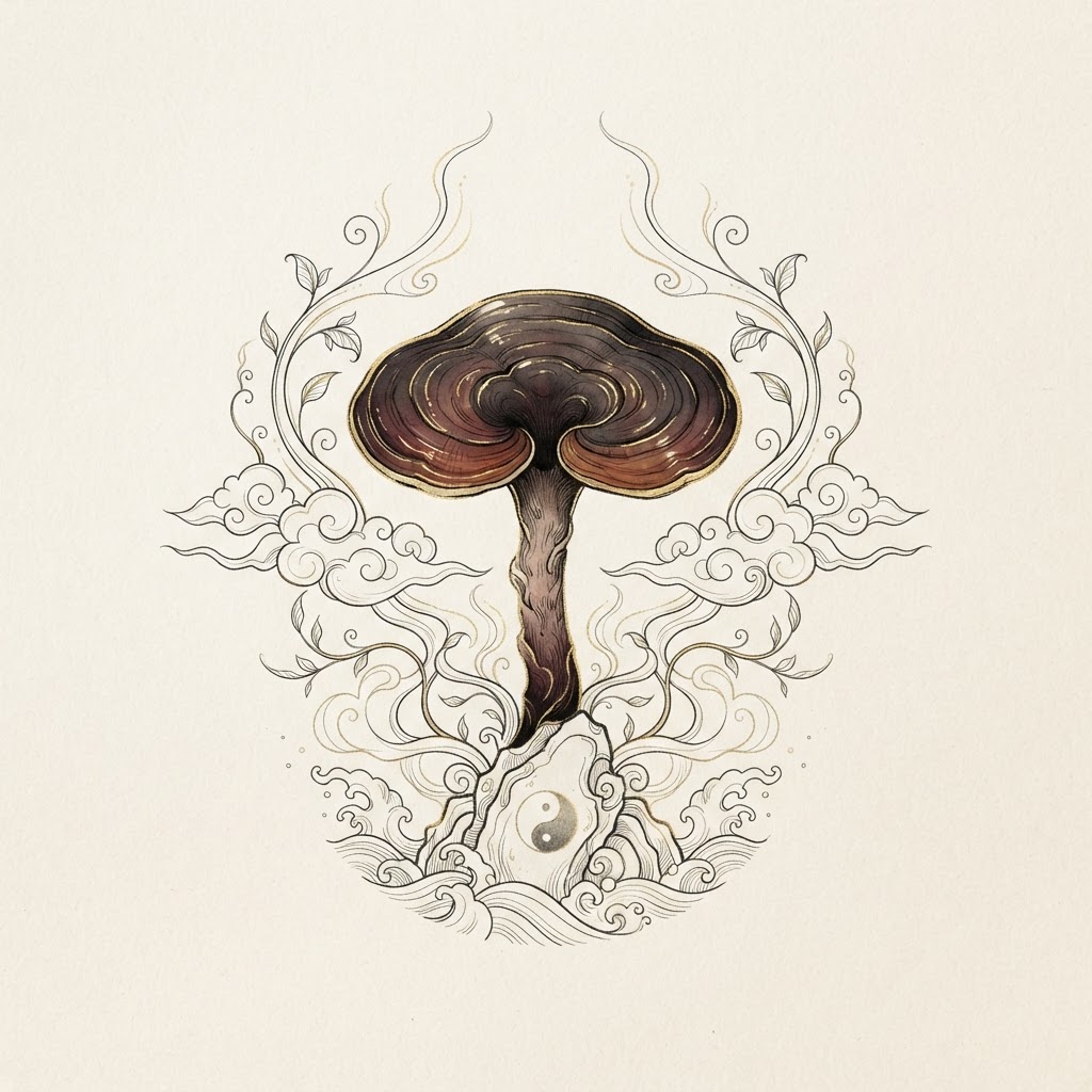 Lingzhi (Mushroom of Immortality) symbol