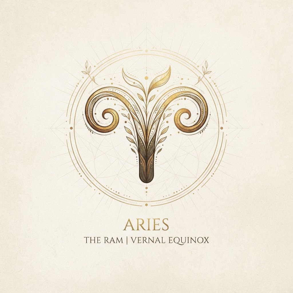 Aries Glyph symbol