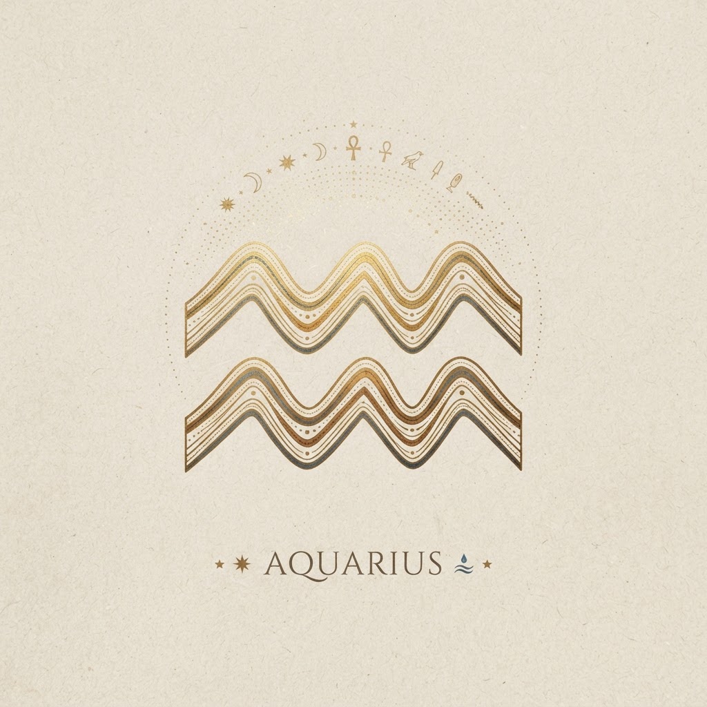 Aquarius Glyph symbol