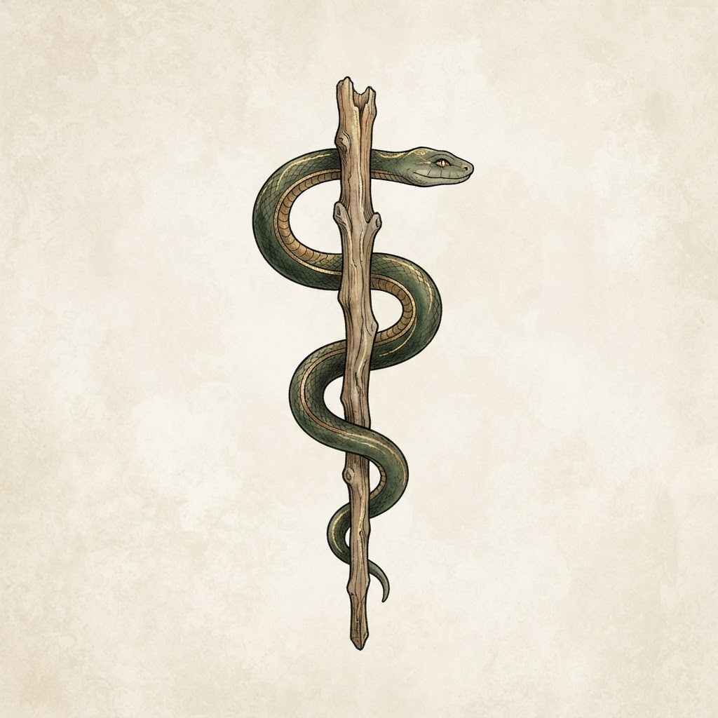 Rod of Asclepius symbol