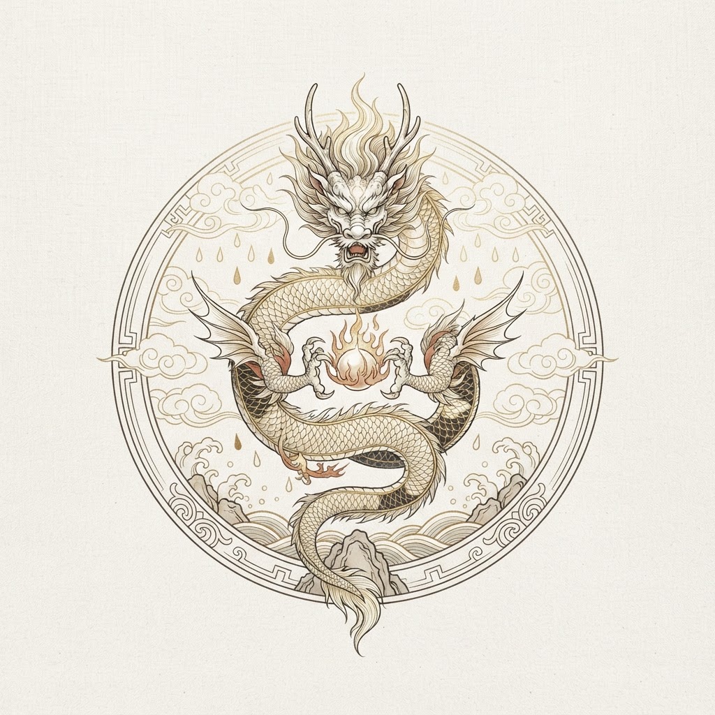 Chinese Dragon (Long) symbol