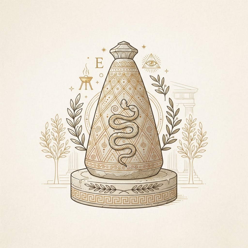 Omphalos of Delphi symbol