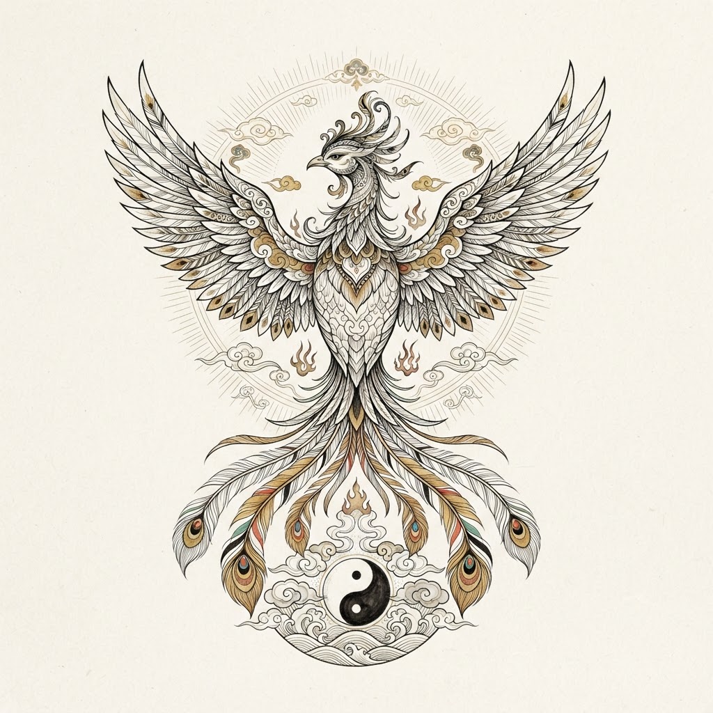 Fenghuang (Chinese Phoenix) symbol