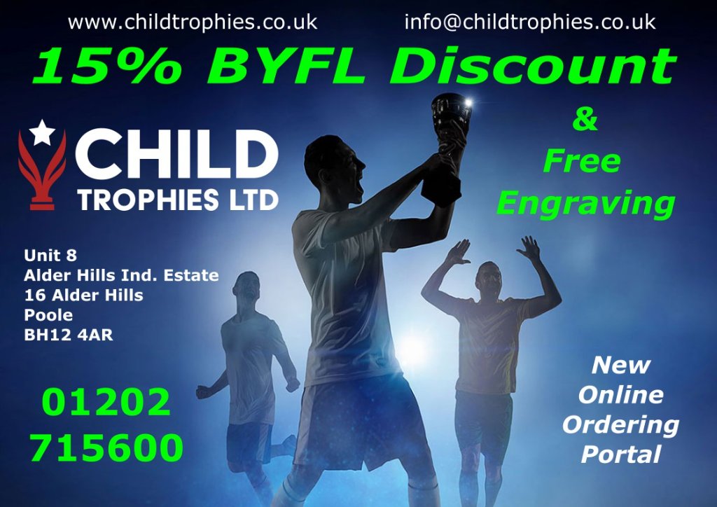 Child Trophies - 15% BYFL Discount & Free Engraving