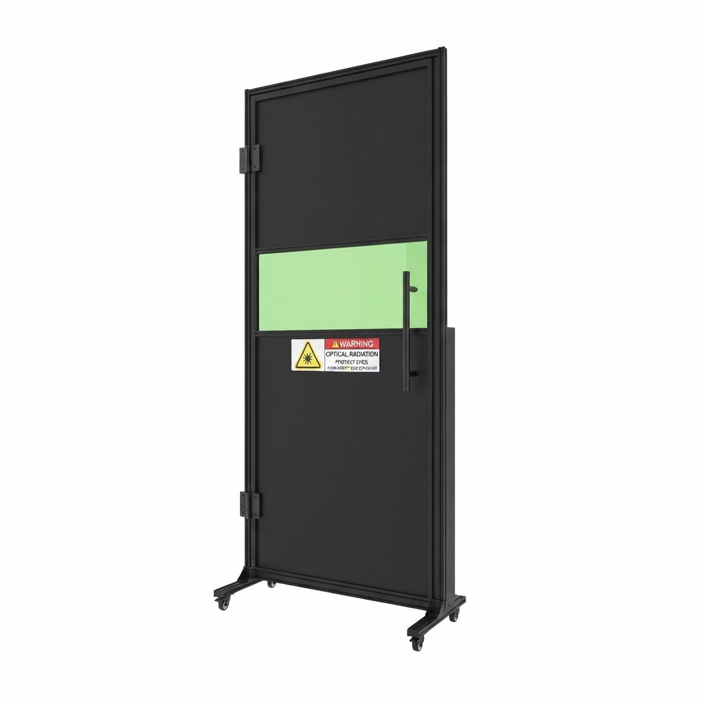 Laser-sikkerhetsdør med Omron-interlock — LaserSafetyBarrier B10W-Dør