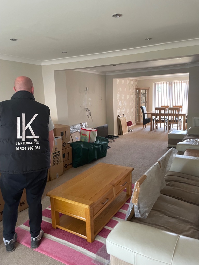 L&K Removals team at work on a house removal in Kent