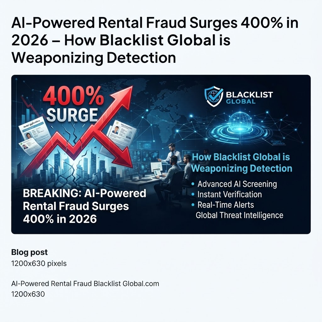 Breaking: AI-Powered Rental Fraud Surges 400% in 2026 – How Blacklist Global is Weaponizing Detection