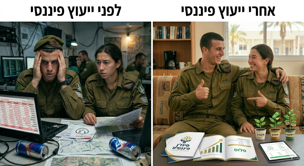 לפני ואחרי ייעוץ פיננסי
