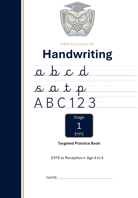 EYFS Handwriting Practice Book cover
