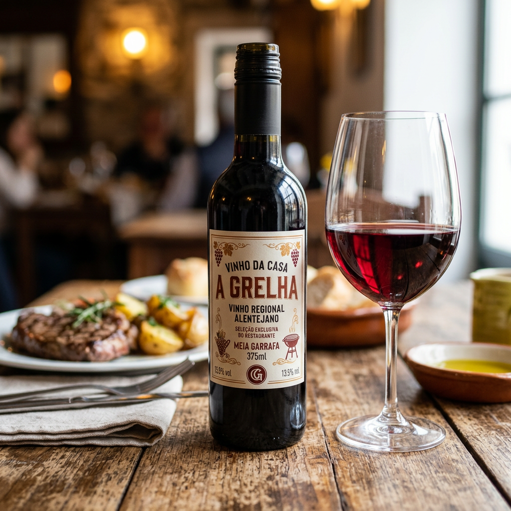 Vinho da Casa A Grelha Meia Garrafa