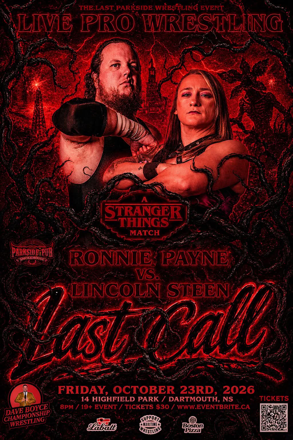 Shiny Mutual Wrestling Entertainment Announces the Last Parkside Venue Event with First-Ever Stranger Things Match