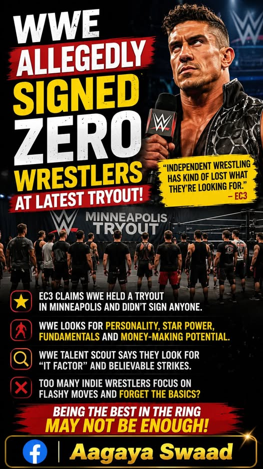 EC3 Claims WWE Held Massive Minneapolis Tryout But Signed Zero Indie Wrestlers