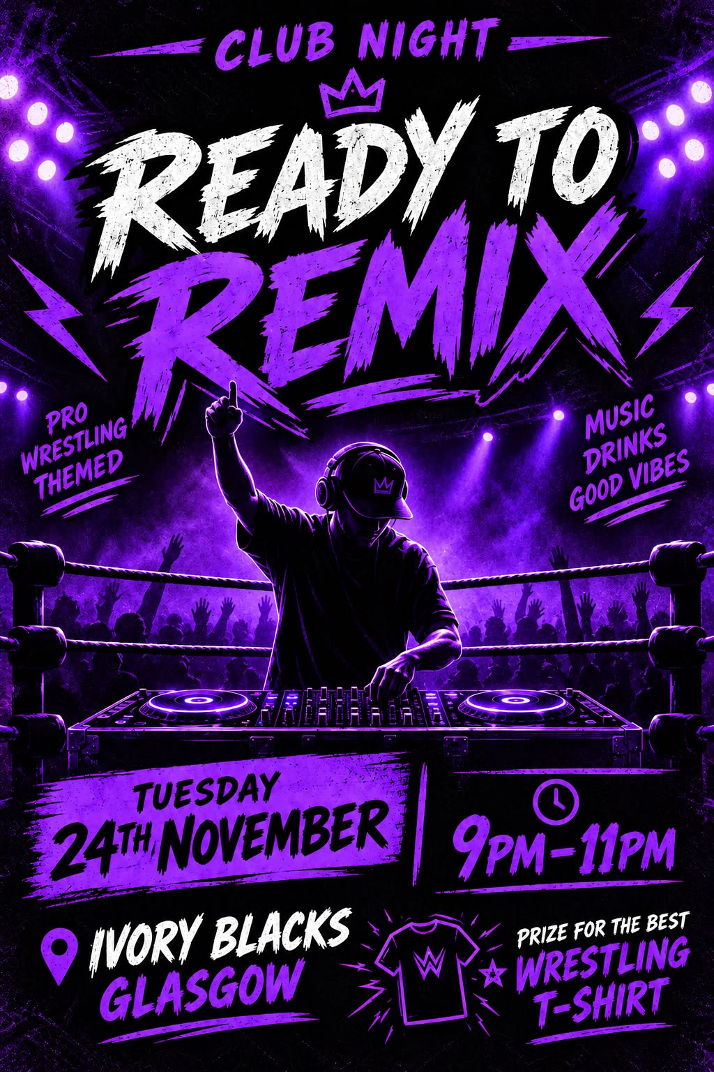 Ready to Rumble: Glasgow Set to Host Pro Wrestling-Themed Club Night 'RTR'
