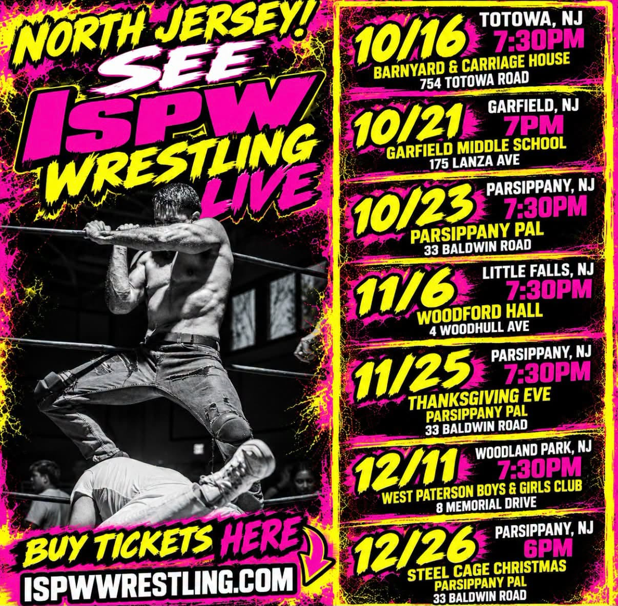 ISPW Wrestling Live - Totowa, NJ