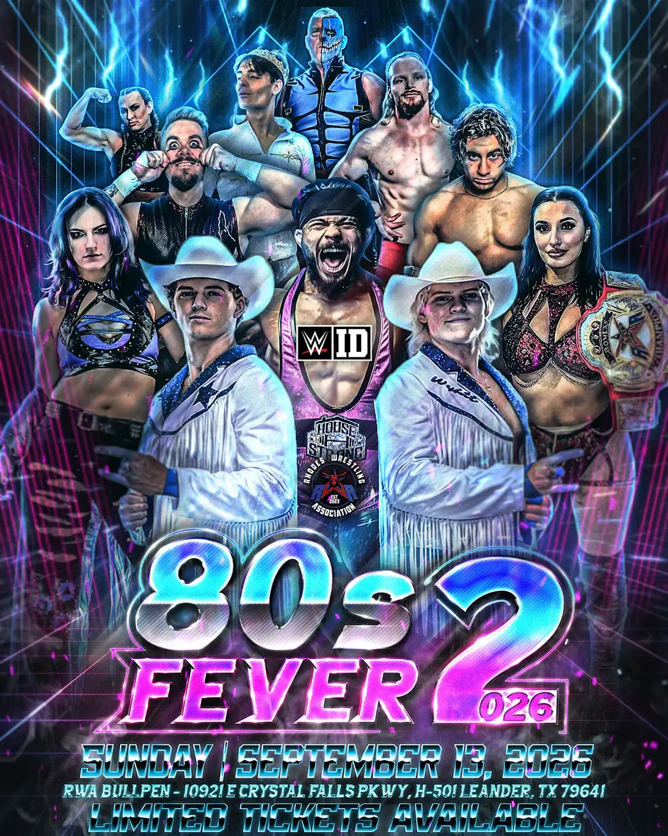 "80s Fever" Card Finalized: Dustin Rhodes' RWA Sets September 13 Showcase in Leander, TX