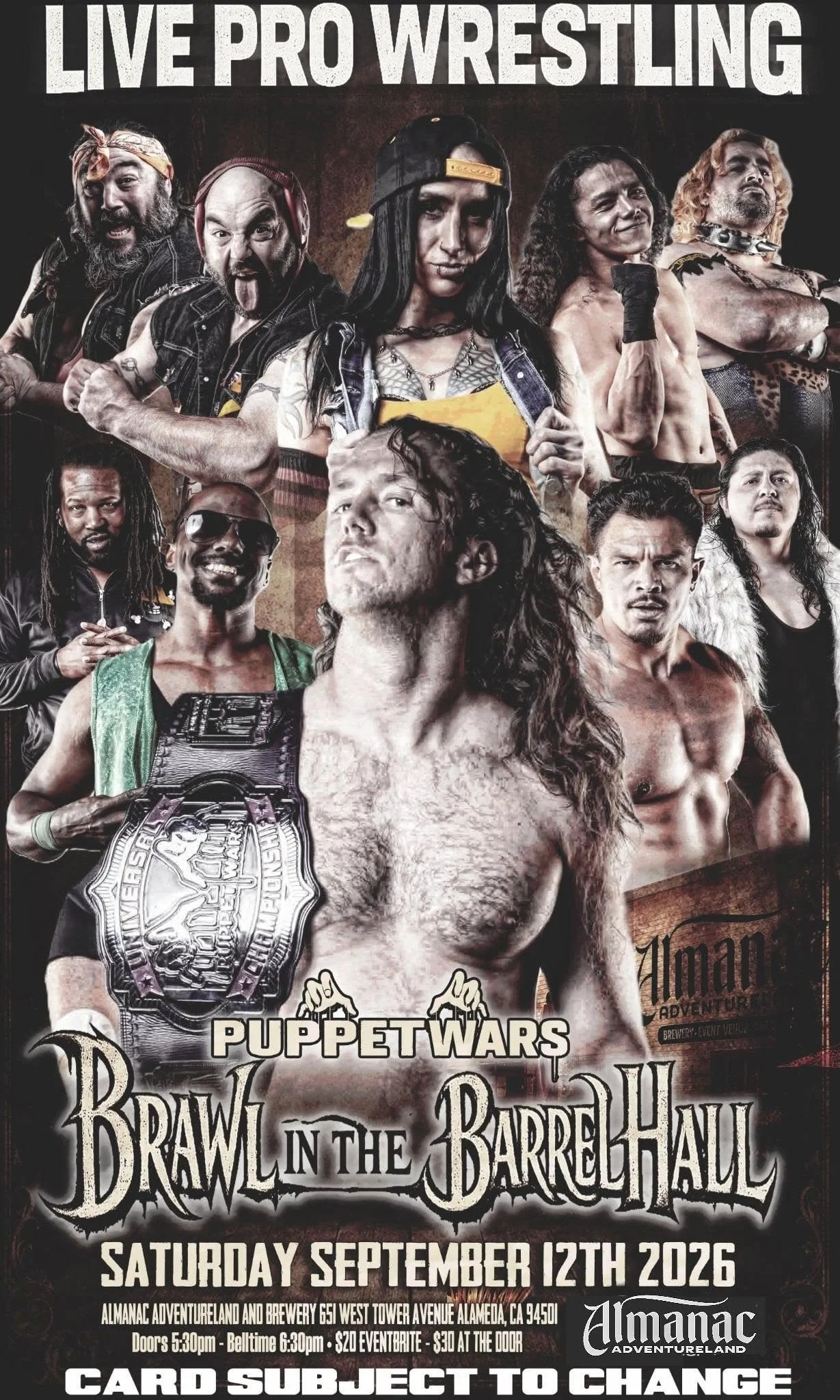 Puppet Wars Announces Brawl in the Barrel Hall for September 12