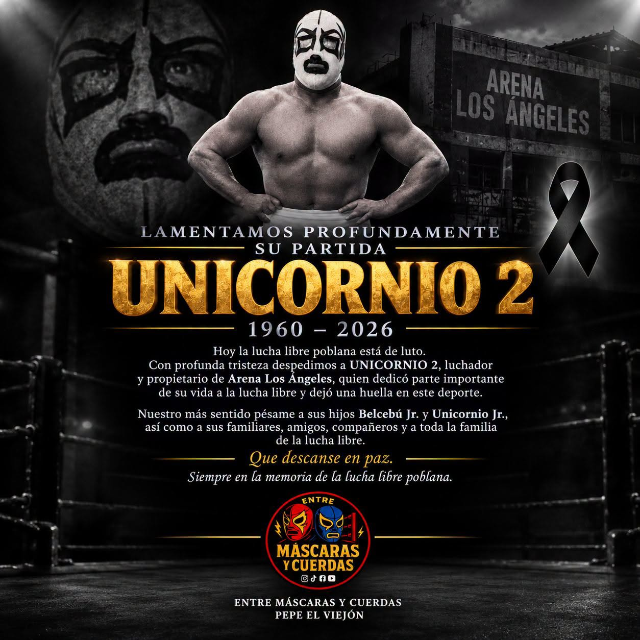 Puebla Wrestling Mourns: Independent Wrestler and Arena Los Ángeles Owner Unicornio 2 Passes Away at 66