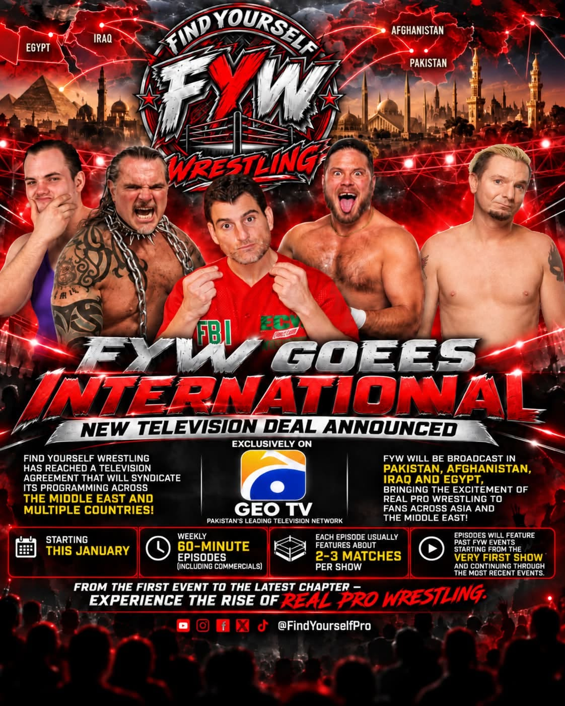 "Find Yourself Wrestling" Middle Eastern TV Deal Signed!!!