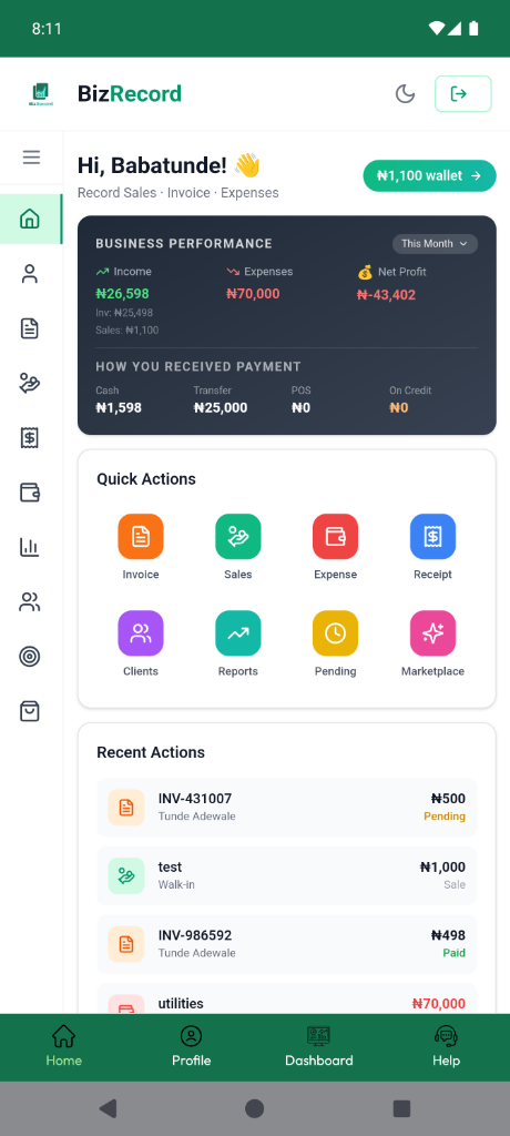 BizRecord App 1